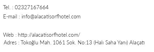 Alaat Srf Hotel telefon numaralar, faks, e-mail, posta adresi ve iletiim bilgileri